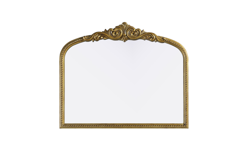Wall mirror 36&#34;x1.4&#34;x30&#34; Antique Brass