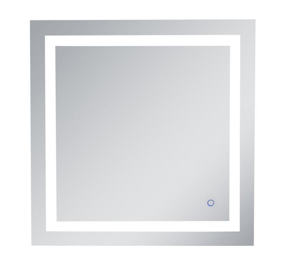 Helios 30inx30in Hardwired LED mirror with touch sensor and color changing temperature