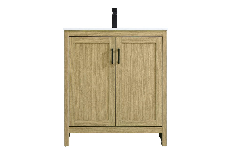 Finnley 30 inch Single Bathroom Vanity in Honey Brown