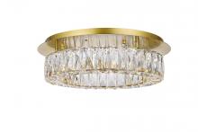 Elegant 3503F18G - Monroe Flush D17.7''H5.1''LED 22.5W G