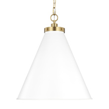 Visual Comfort & Co. Studio Collection CP1281MWTBBS - Wellfleet Large Cone Pendant