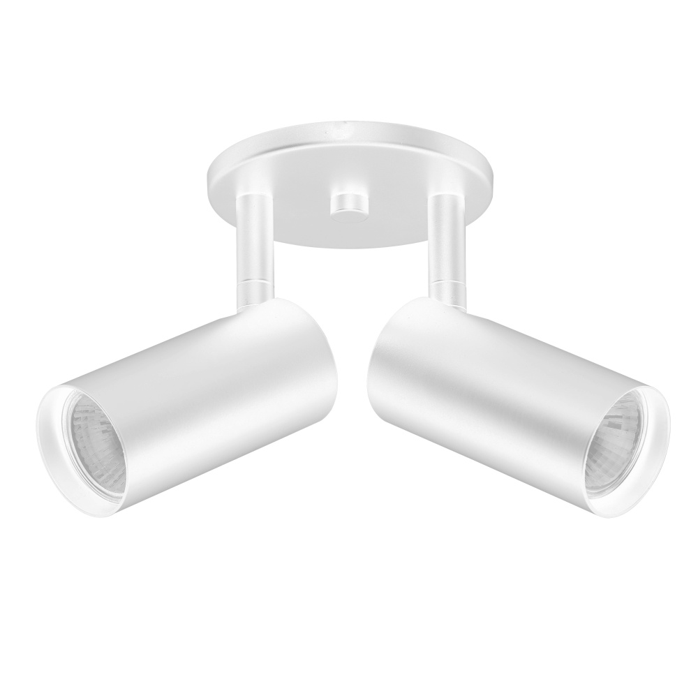 2 Light Spot Light in Matte White