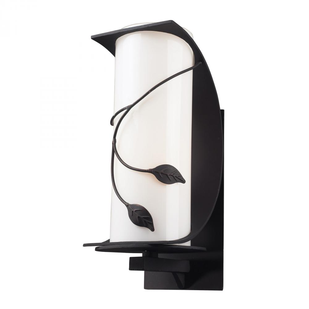 One Light Weathered Charcoal Outdoor Wall Light