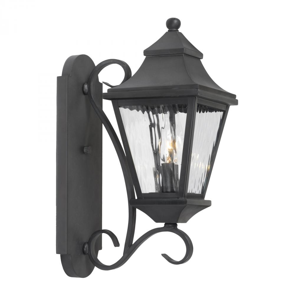 Two Light Charcoal Wall Lantern