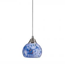 ELK Home 101-1BL - Mela 1 Light Pendant In Satin Nickel And Starbur